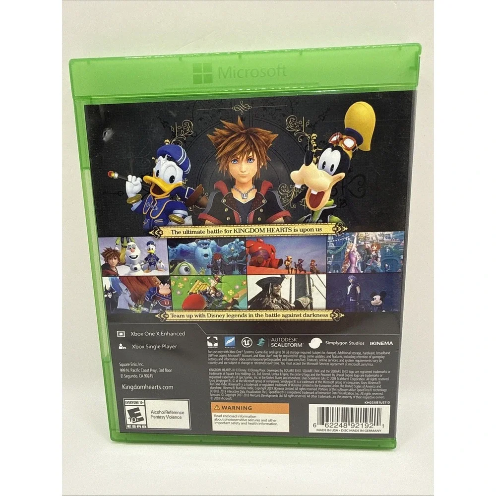 Kingdom Hearts 3 - Microsoft Xbox One Complete CIB
